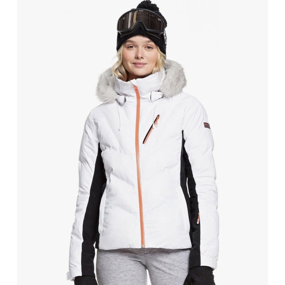 NWT Roxy Snowstorm Ski Winter Snowboard Jacket White Medium